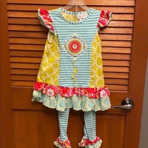 Emily Rose size 6 tunic and leggings